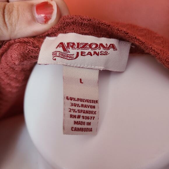 Arizona Jean Co Rust Colored Top NWT - Picture 3 of 6